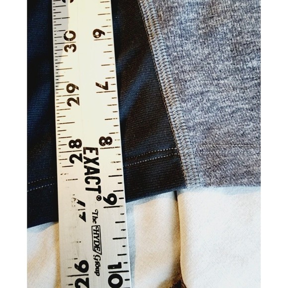 Lululemon T.H.E. Shorts Linerless 9" Heather Texture Printed Greyt Deep Coal S - Picture 7 of 7